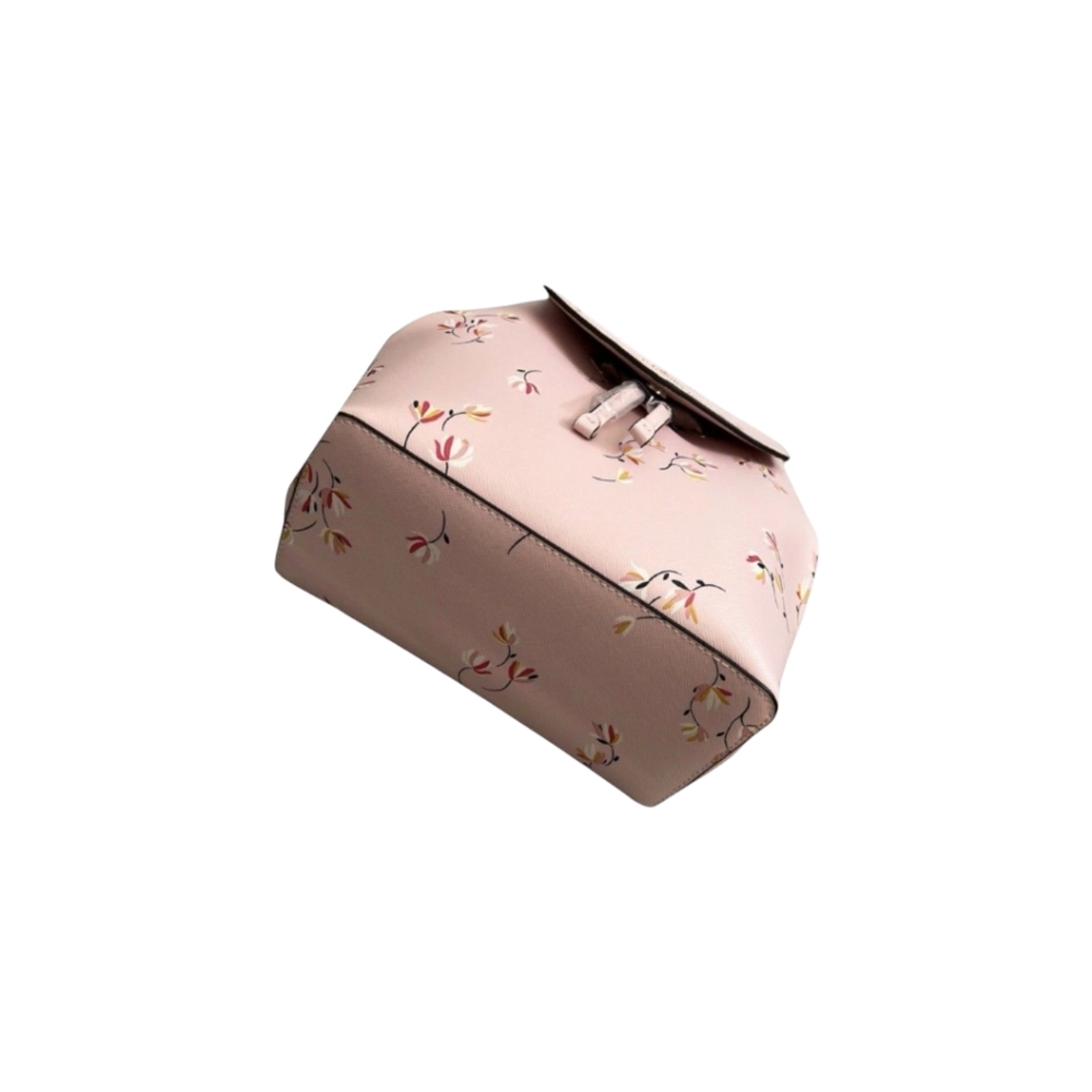 NWOT Kate Spade ♠️ Lizzie Tossed Blooms Floral Medium PINK Backpack - Picture 4 of 11